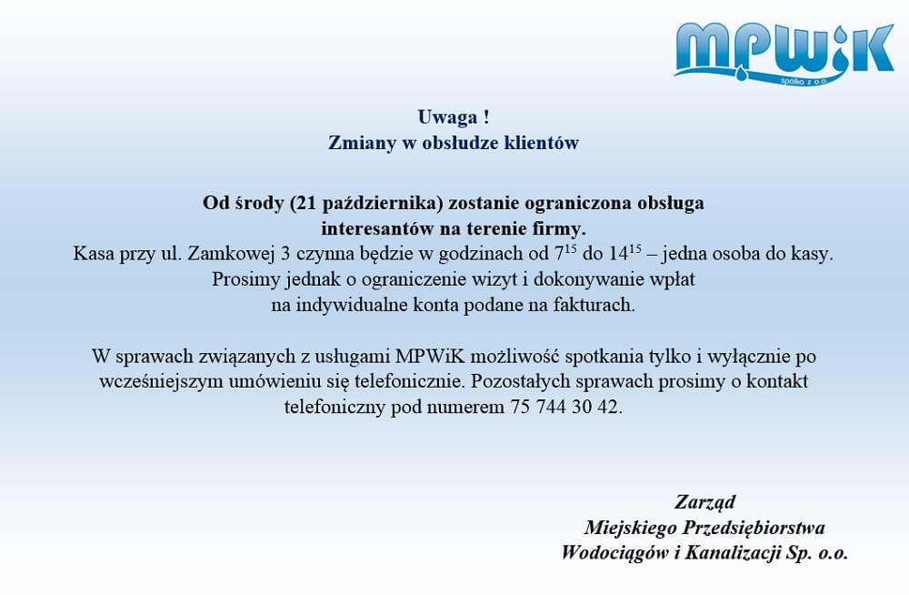 tekst na grafice powtórzony w treści informacji